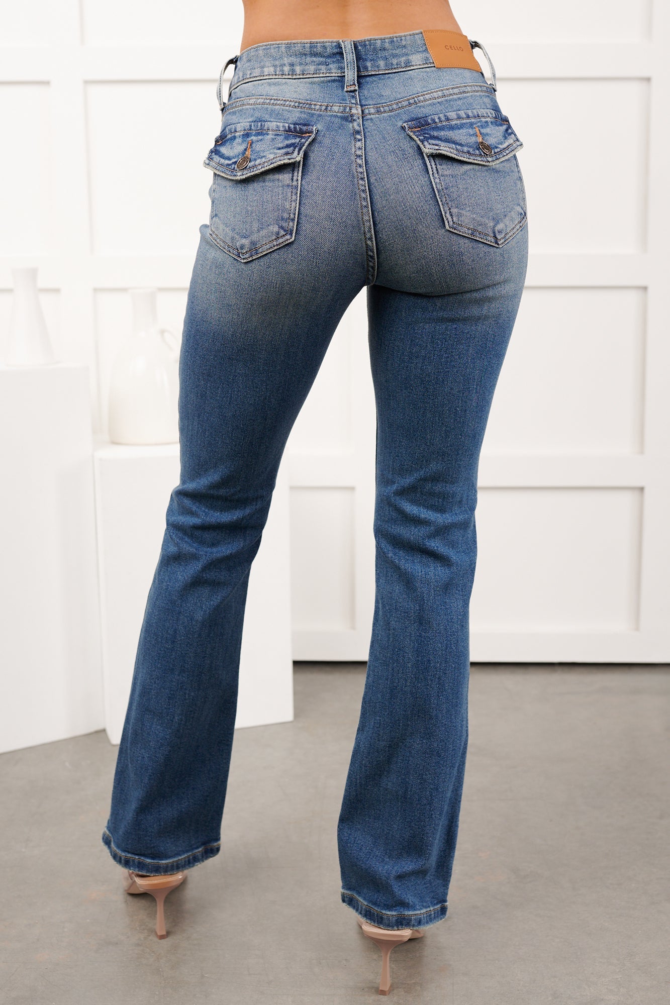 Roman Mid Rise Bootcut Cello Jeans (Medium)